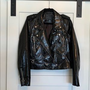 BlankNYC shiny Pleather Moro jacket